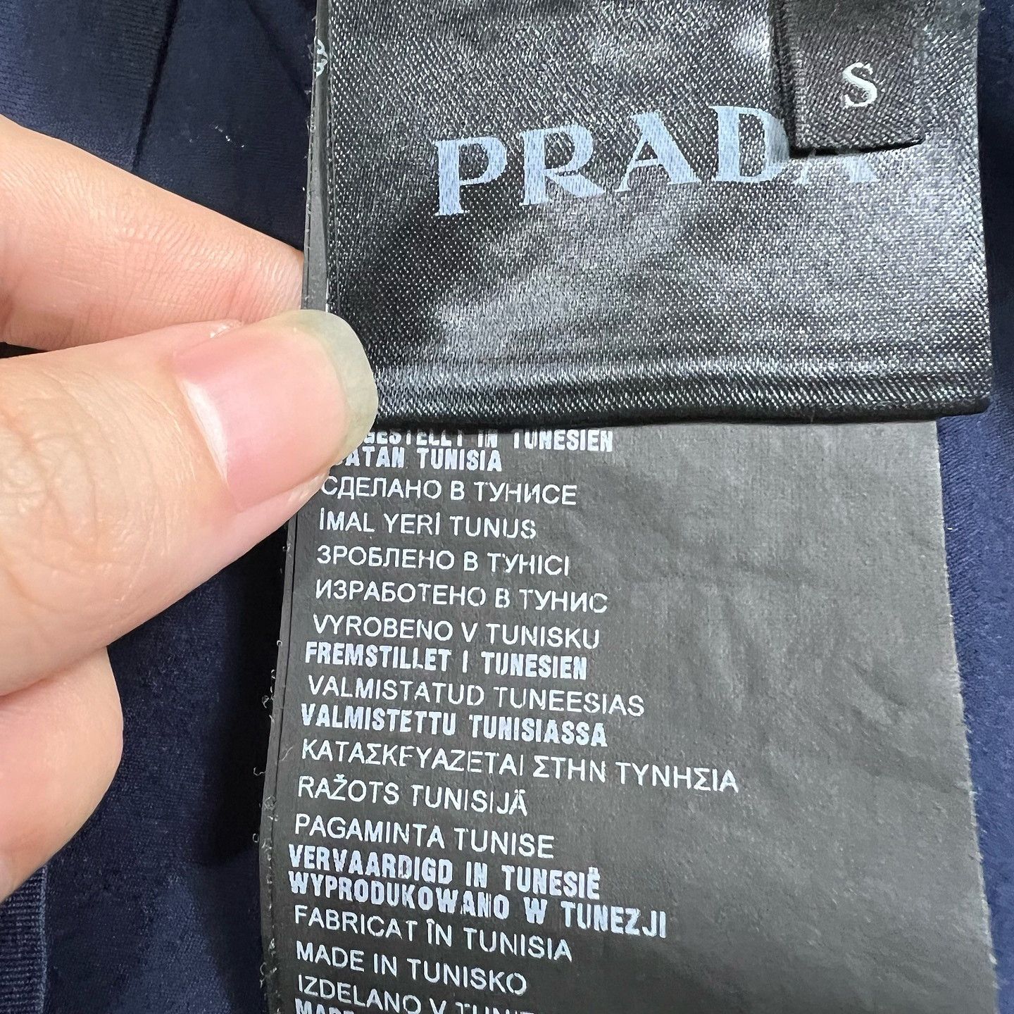 Prada Prada Navy Blue Long Sleeve T-Shirt Size S Size US S / EU 44-46 / 1 - 4 Thumbnail