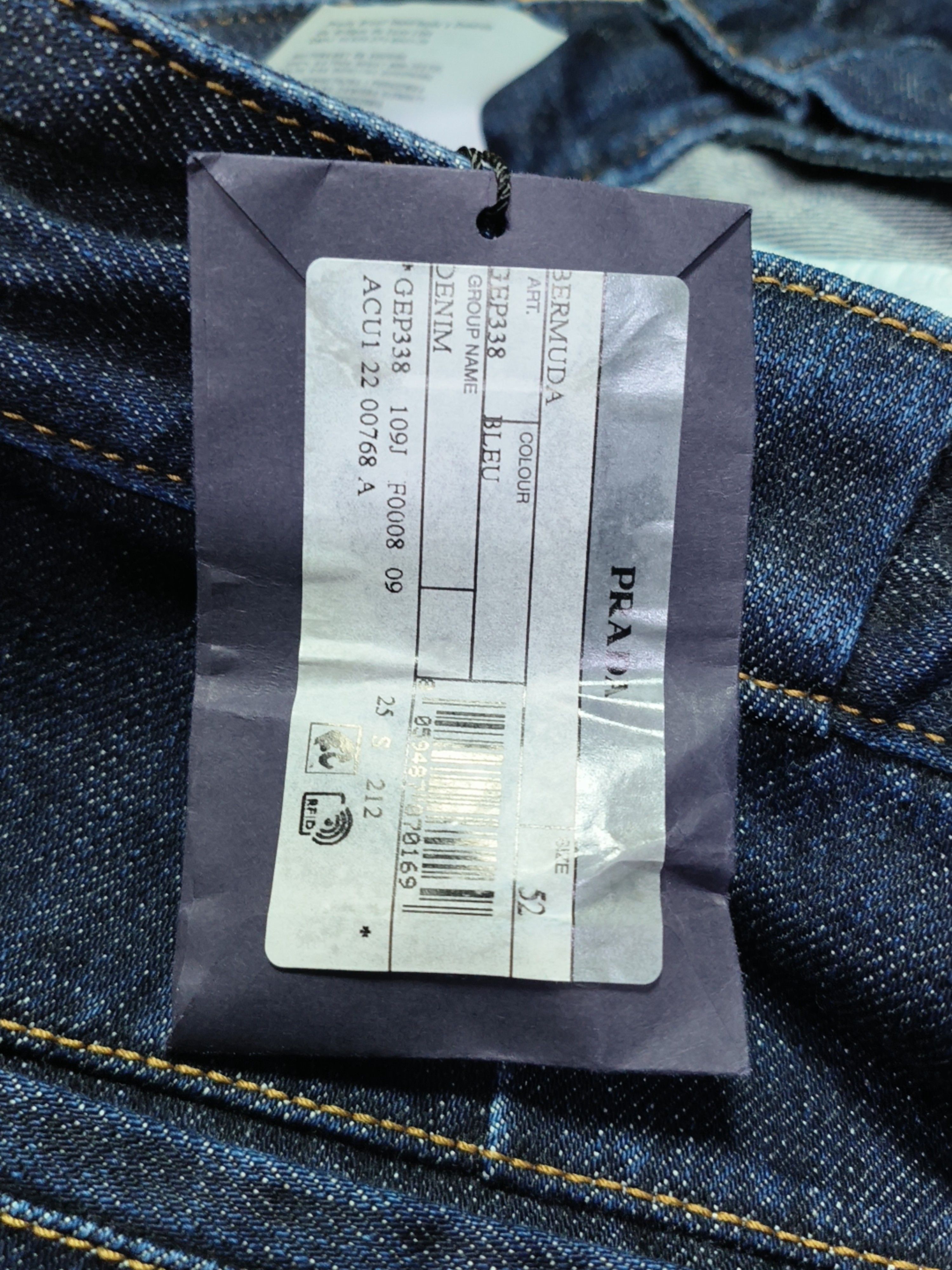 Prada Prada Triangle Logo Denim Shorts Size 36 Size US 36 / EU 52 - 5 Thumbnail