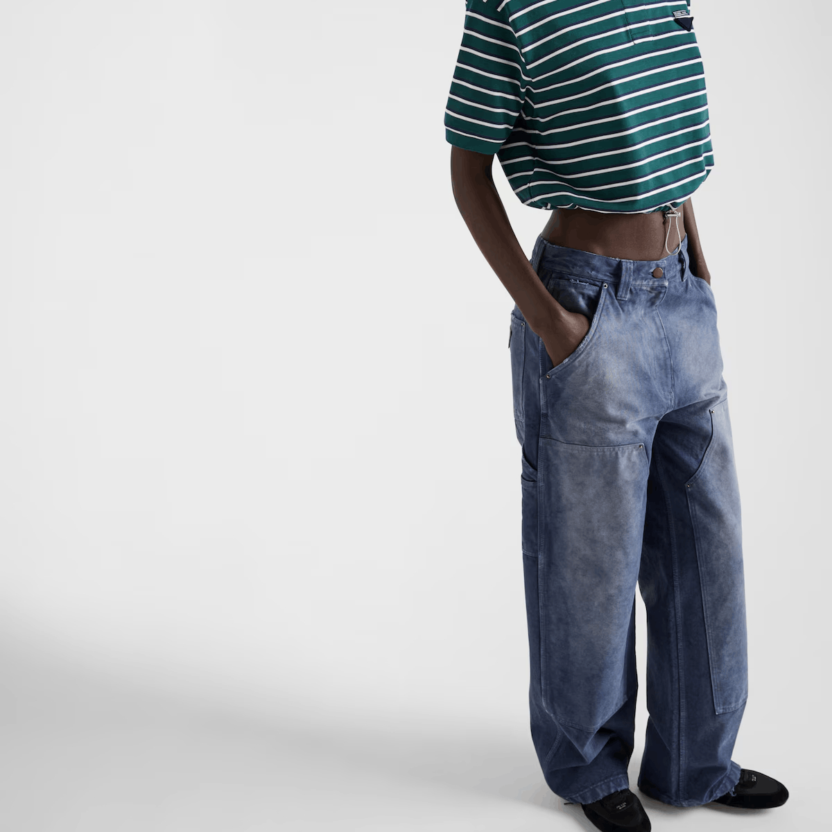 Prada Prada Canvas Logo Jeans Size 36 Size 25" / US 0 / IT 36 - 10 Thumbnail