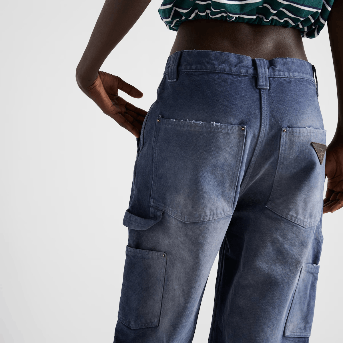 Prada Prada Canvas Logo Jeans Size 36 Size 25" / US 0 / IT 36 - 11 Thumbnail