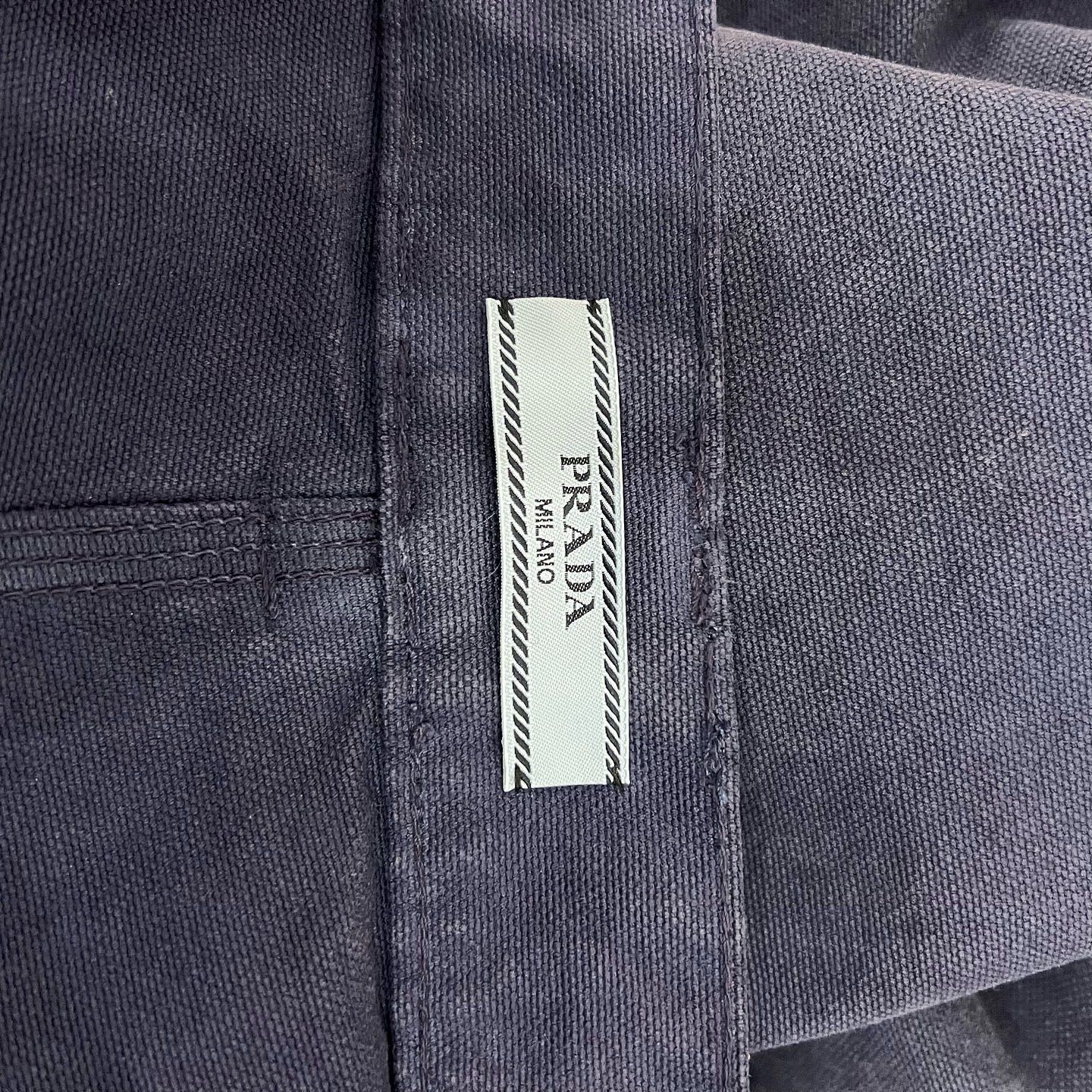 Prada Prada Canvas Logo Jeans Size 36 Size 25" / US 0 / IT 36 - 3 Thumbnail