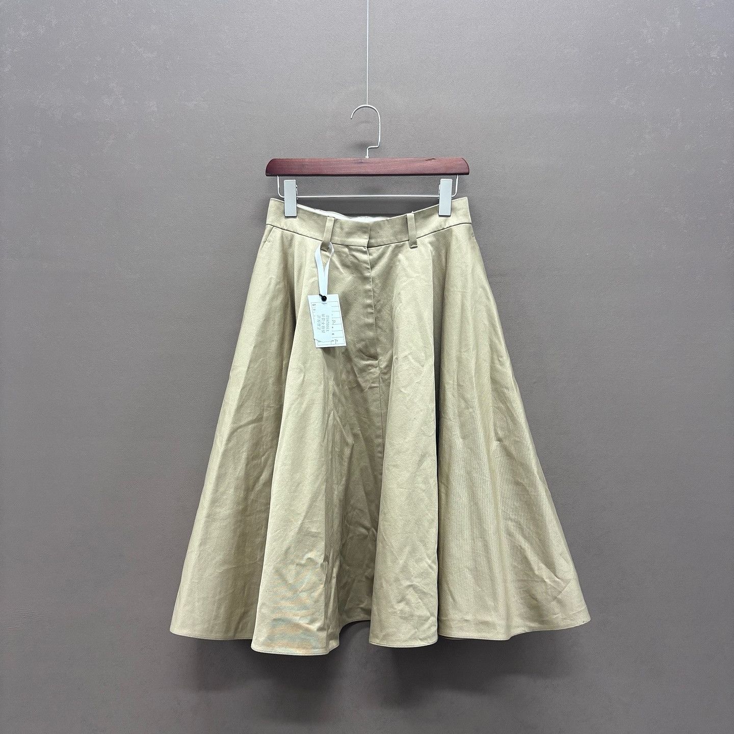 Prada Prada Khaki Twill Midi Skirt Size 38 Size 26" / US 2 / IT 38 - 6 Thumbnail