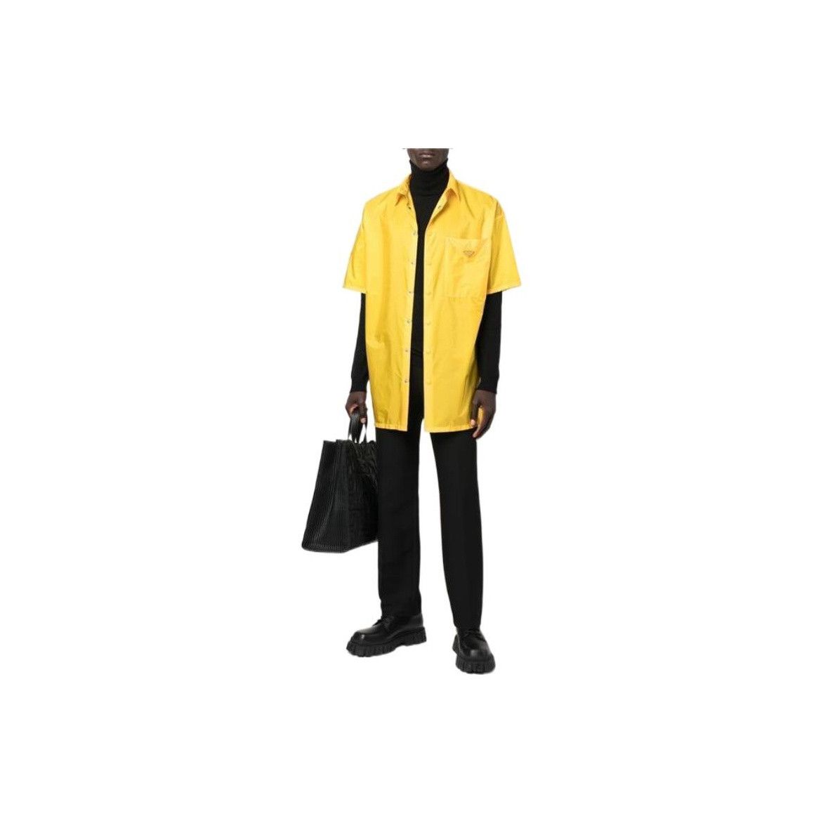 Prada Prada Re-Nylon Logo Short Sleeve Shirt Size L Size US L / EU 52-54 / 3 - 8 Thumbnail