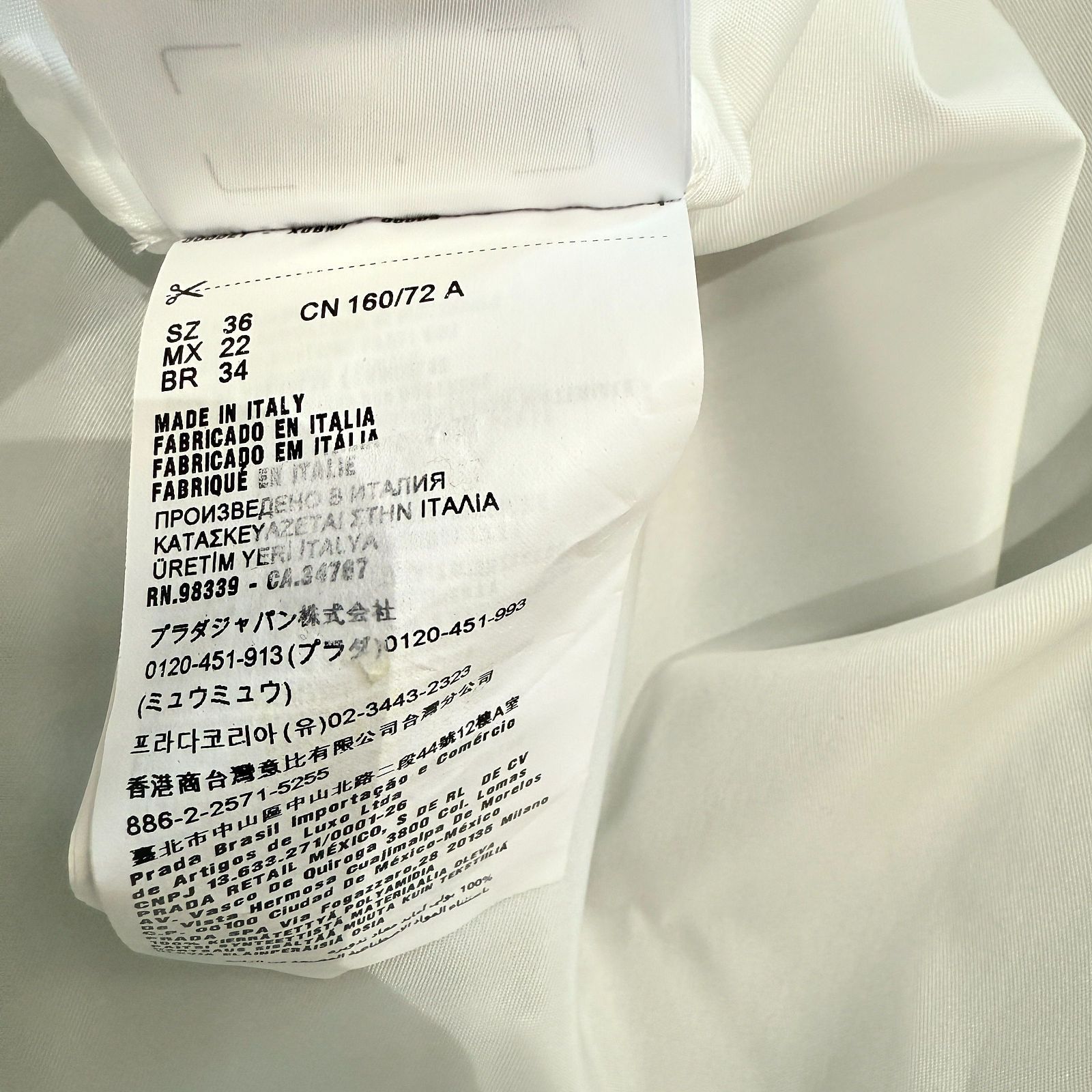 Prada Prada Re-Nylon Logo Button Up Shirt Size 36 Size XS / US 0-2 / IT 36-38 - 6 Thumbnail