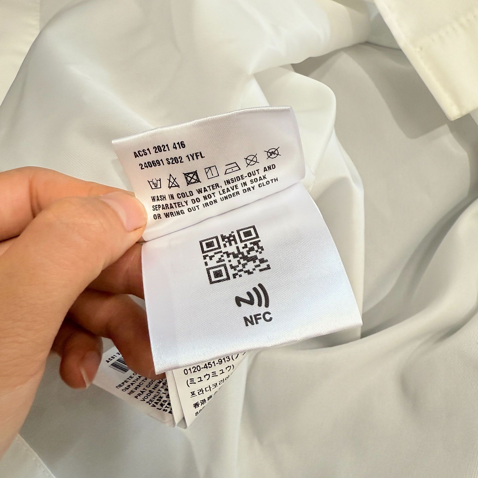 Prada Prada Re-Nylon Logo Button Up Shirt Size 36 Size XS / US 0-2 / IT 36-38 - 5 Thumbnail