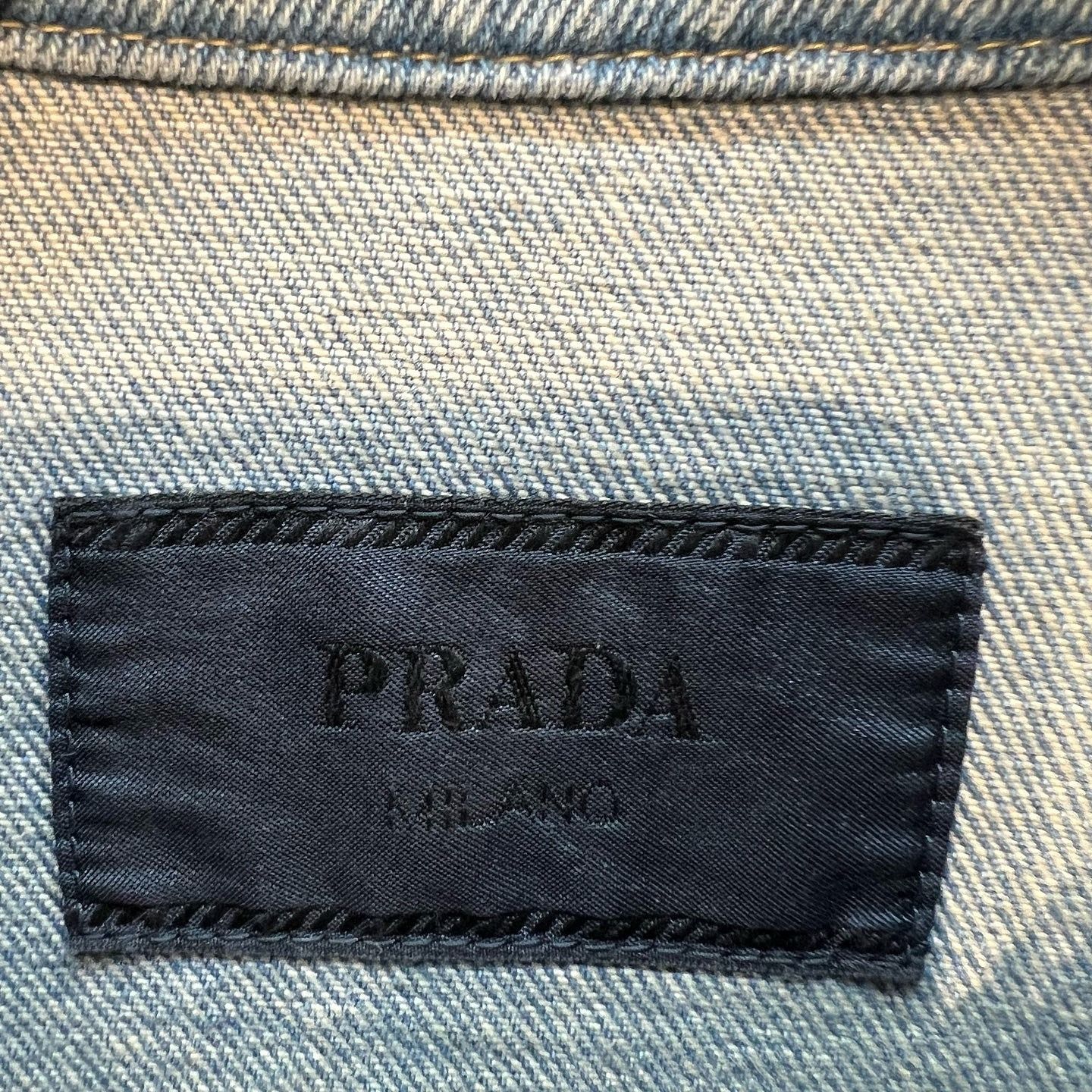Prada Prada Logo Patch Denim Jacket Size XL Size US XL / EU 56 / 4 - 3 Thumbnail