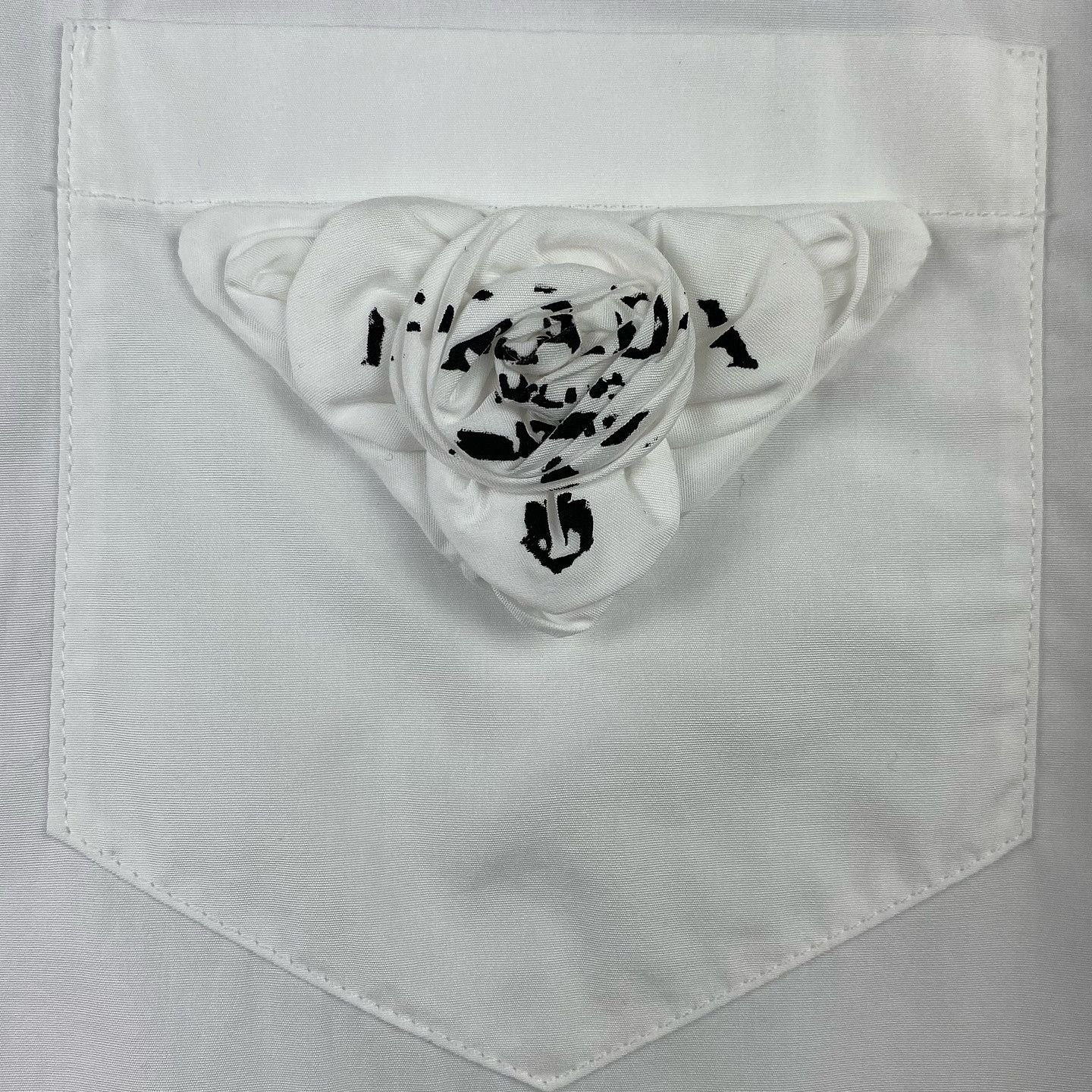Prada Prada Rose Detail Long Sleeve Shirt Size M Size US XXS / EU 40 - 8 Thumbnail