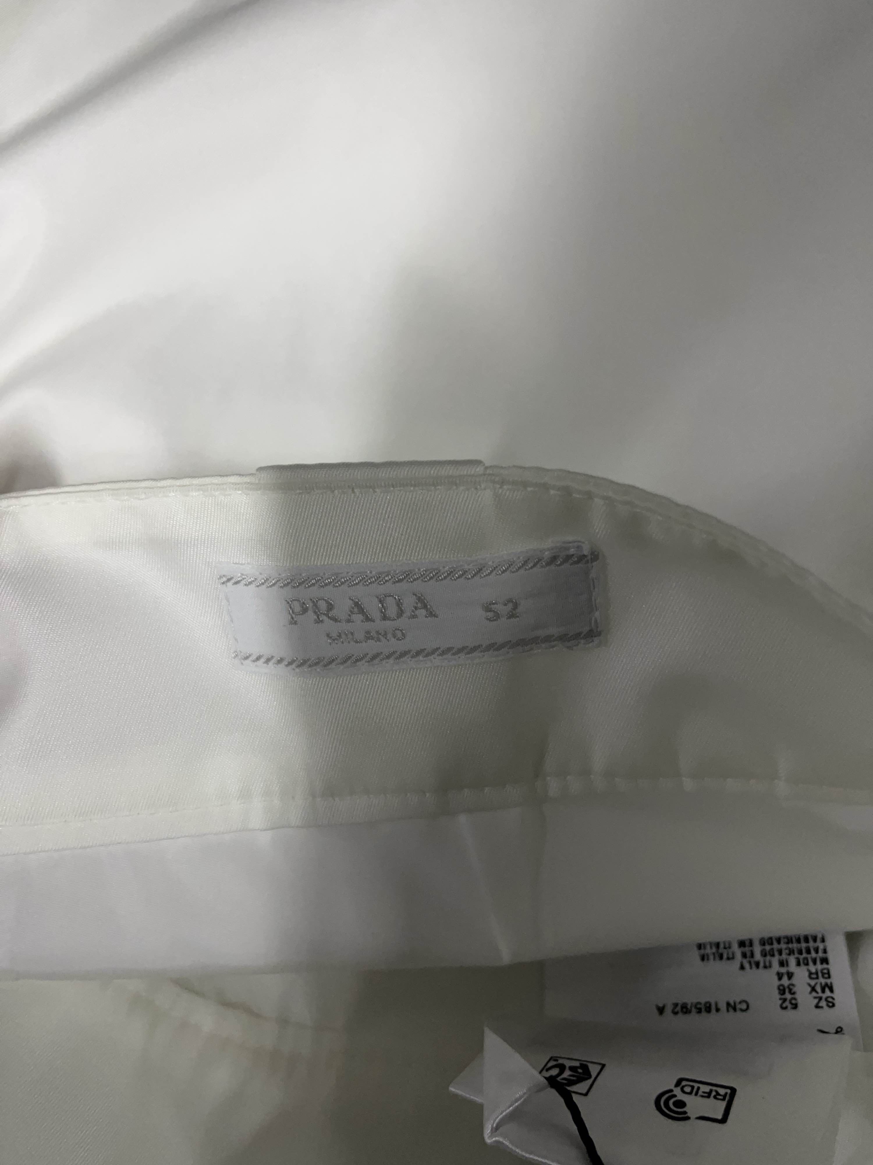 Prada Prada Triangle Logo Re-Nylon Shorts White Size 52 Size US 36 / EU 52 - 3 Thumbnail
