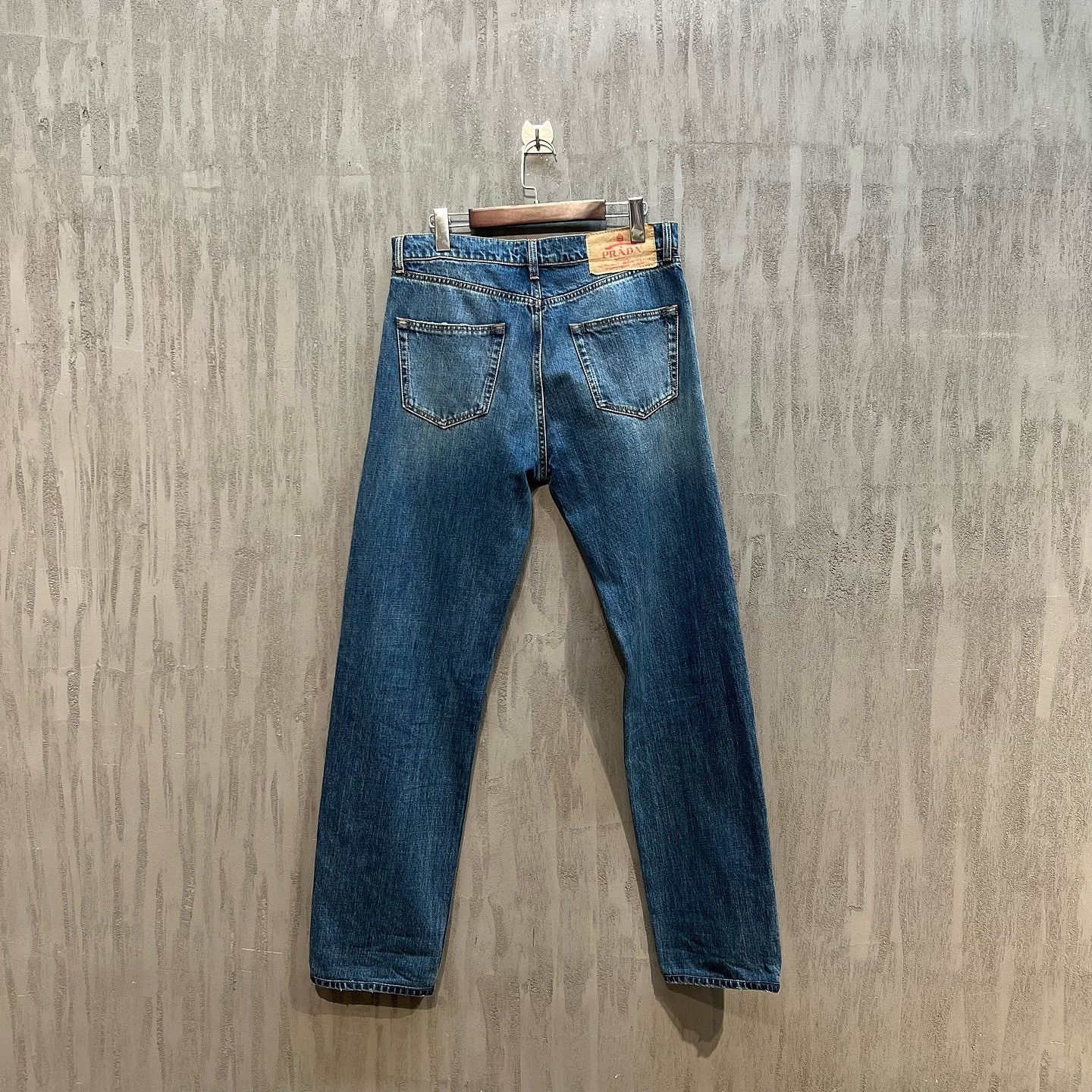 Prada Prada Triangle Logo Denim Jeans Size 31 Size US 31 - 2 Thumbnail