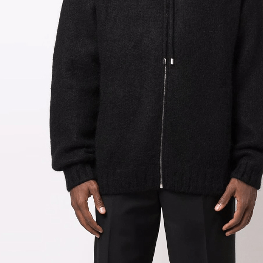 Prada Prada Logo Knit Zip Hoodie Size 54 Size US L / EU 52-54 / 3 - 14 Thumbnail