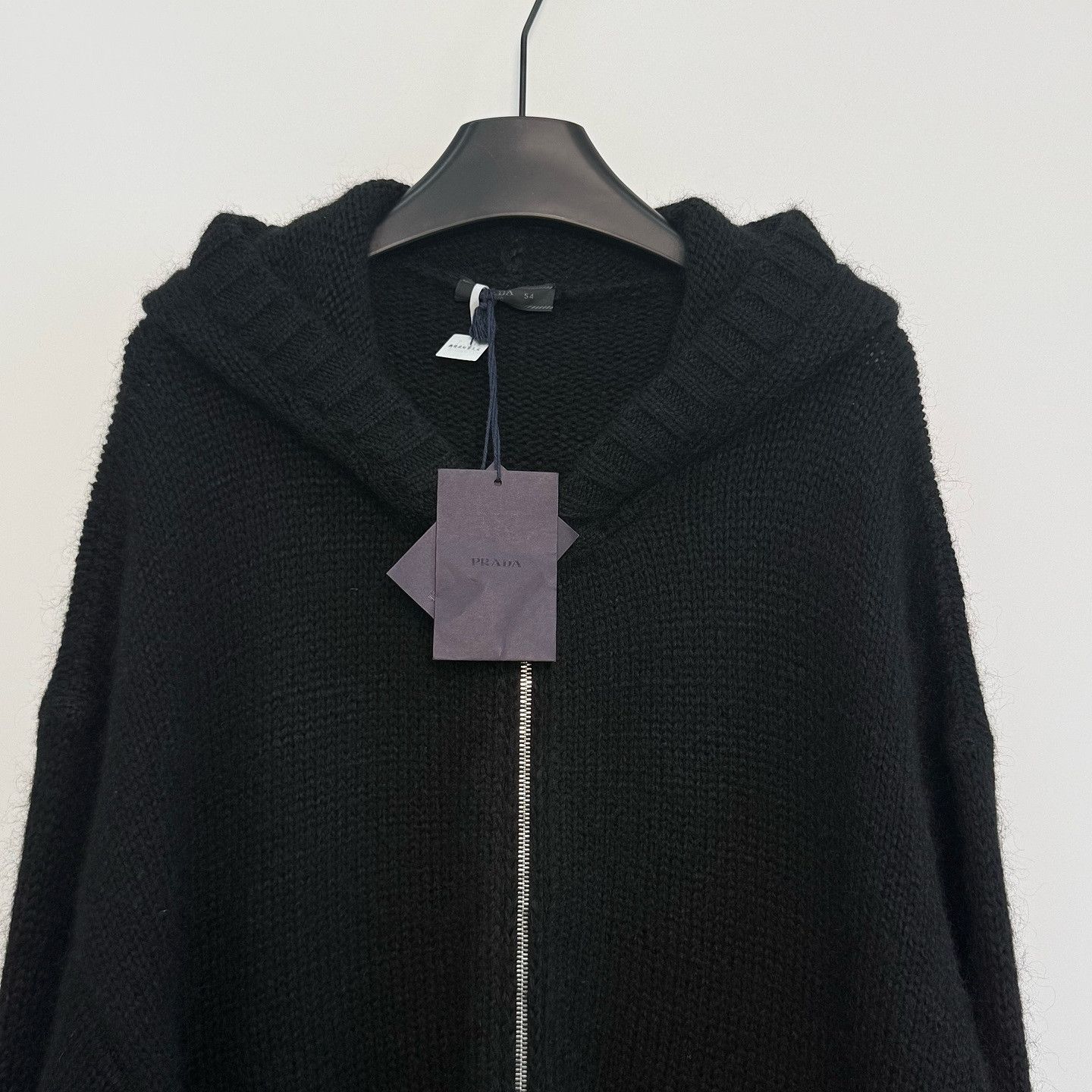 Prada Prada Logo Knit Zip Hoodie Size 54 Size US L / EU 52-54 / 3 - 3 Thumbnail