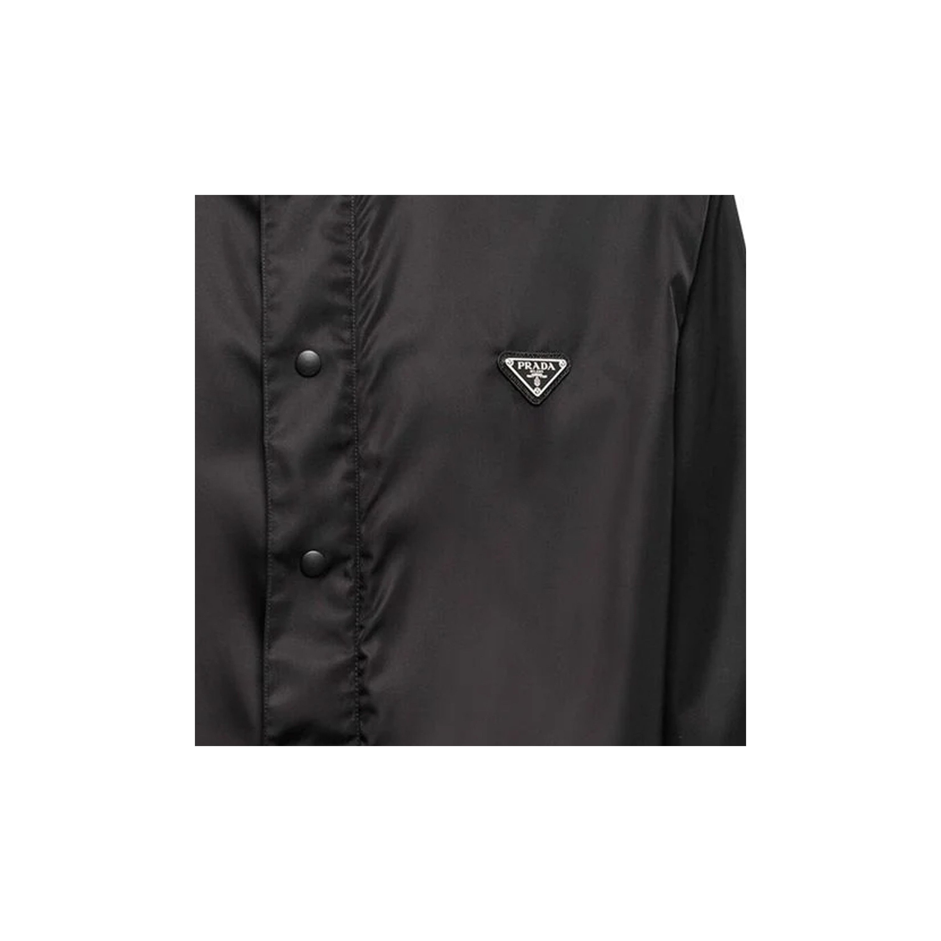 Prada Prada Logo Plaque High Collar Shirt Size M Size US M / EU 48-50 / 2 - 11 Thumbnail