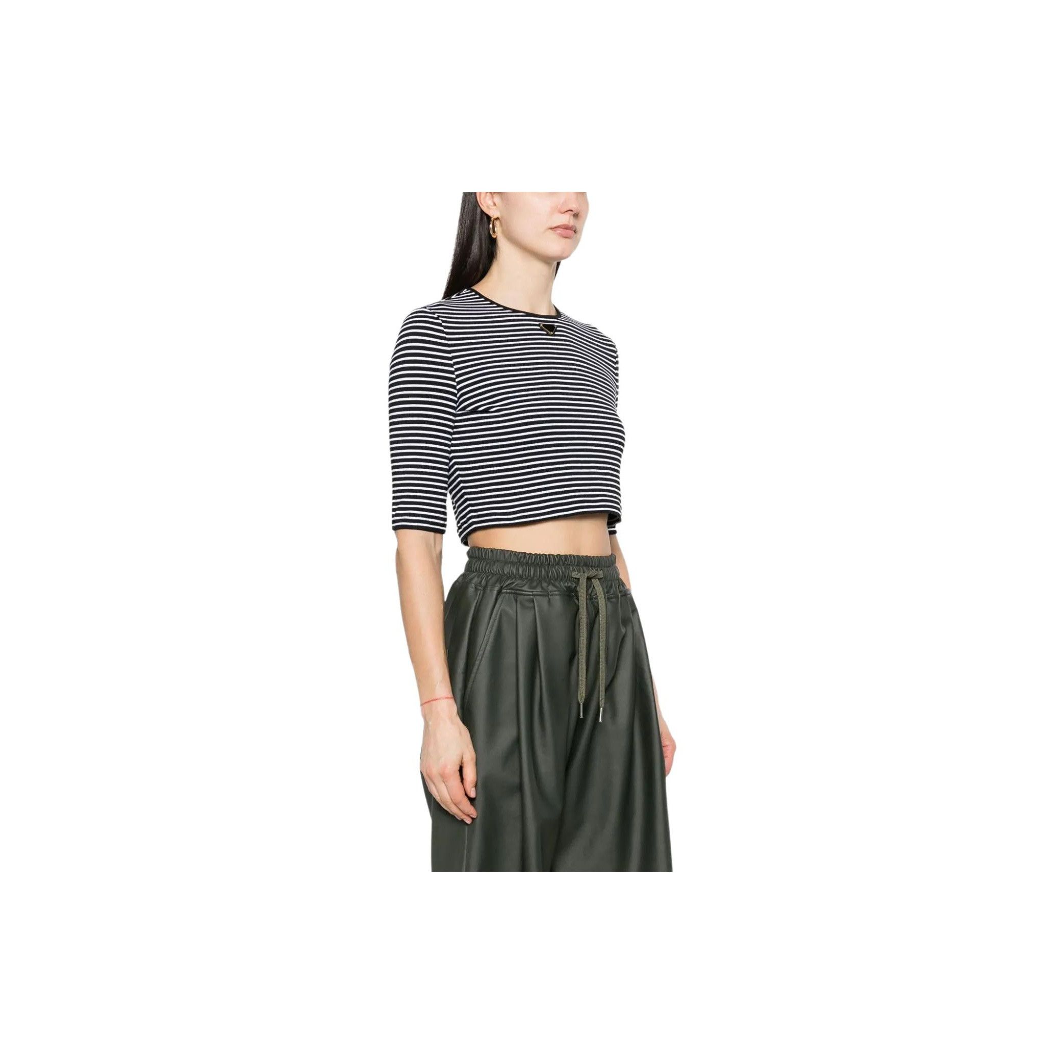 Prada Prada Striped Crop Top Size 38 Size XS / US 0-2 / IT 36-38 - 10 Thumbnail