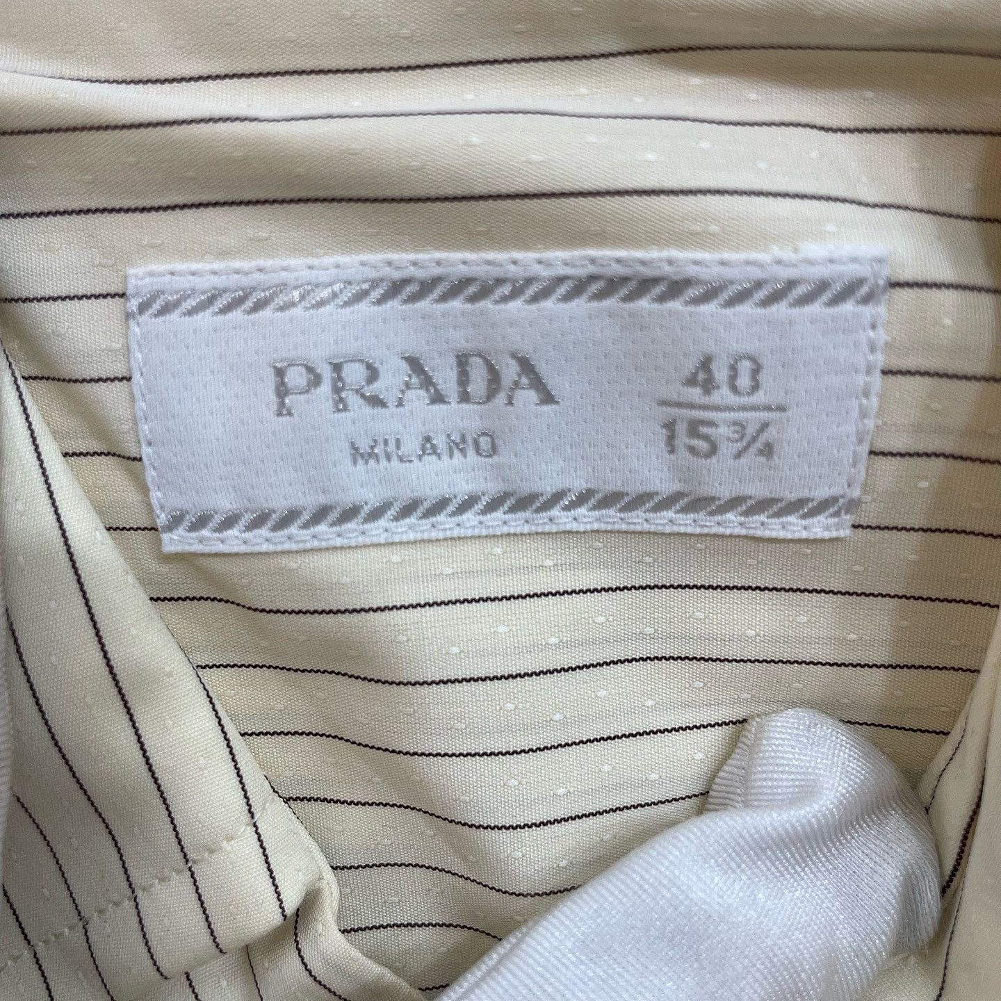 Prada Prada Striped Button Down Short Sleeve Shirt Size M Size US XXS / EU 40 - 3 Thumbnail