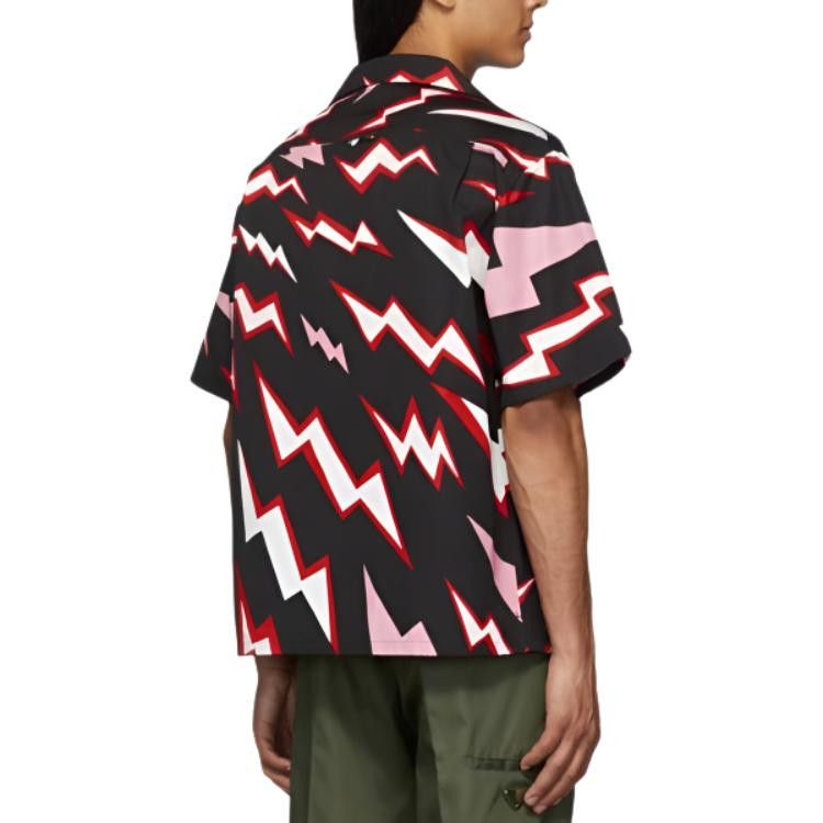 Prada Prada Heart Lightning Print Shirt Size M Size US M / EU 48-50 / 2 - 11 Thumbnail