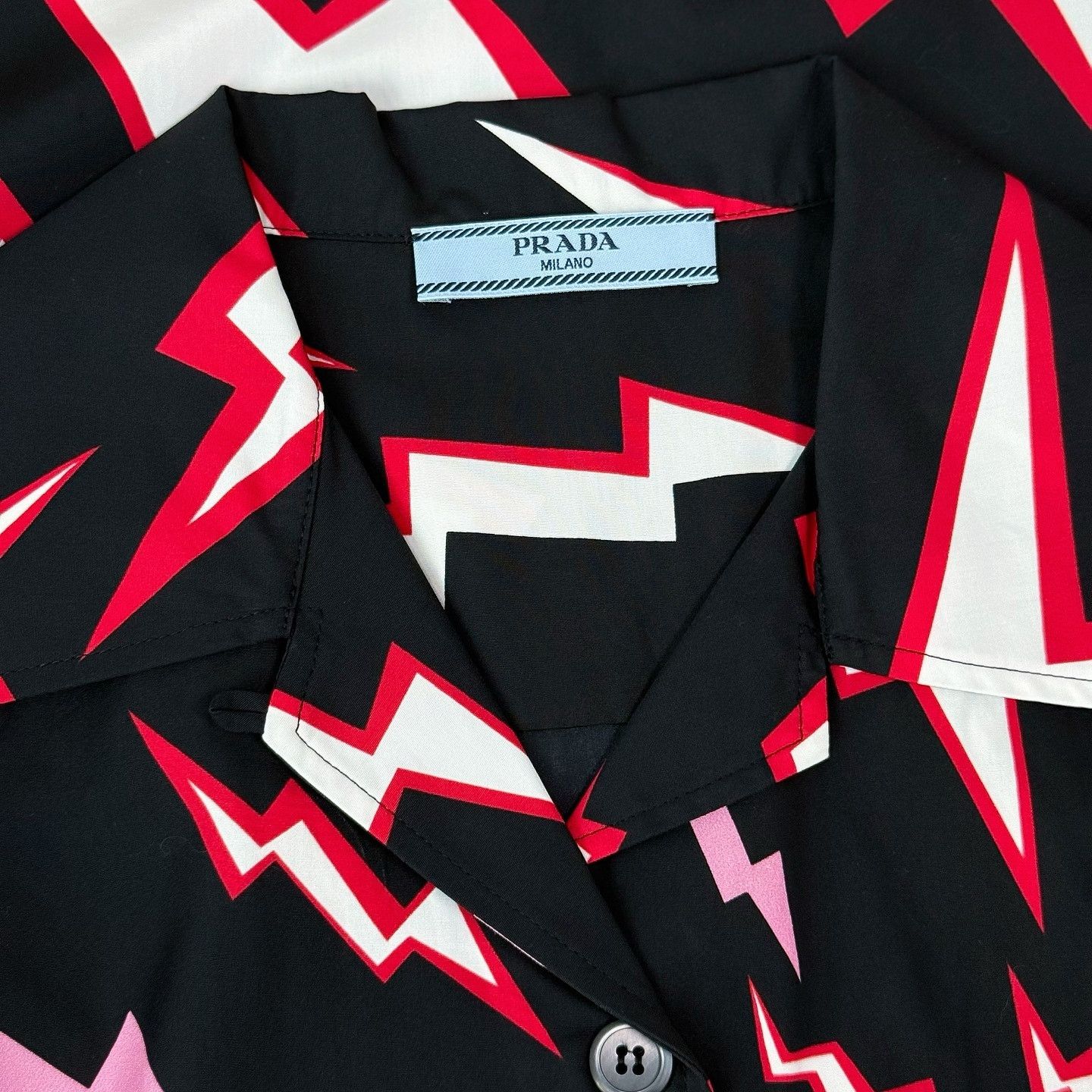 Prada Prada Heart Lightning Print Shirt Size M Size US M / EU 48-50 / 2 - 3 Thumbnail