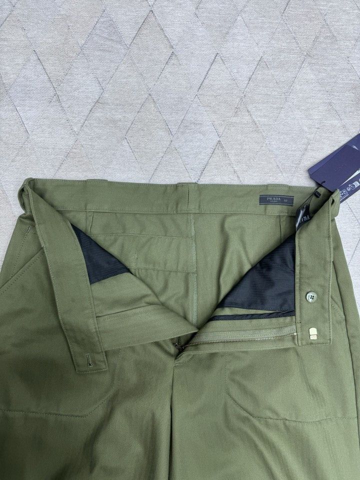 Prada Prada Green Cotton Jogger Pants Size 52 Size US 36 / EU 52 - 8 Thumbnail