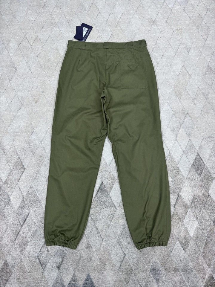 Prada Prada Green Cotton Jogger Pants Size 52 Size US 36 / EU 52 - 2 Thumbnail
