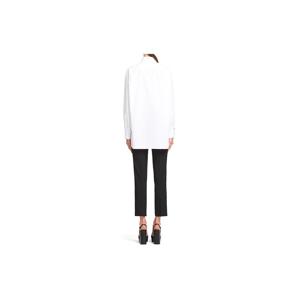 Prada Prada Logo Patch Poplin Shirt Size 38 Size XS / US 0-2 / IT 36-38 - 11 Thumbnail