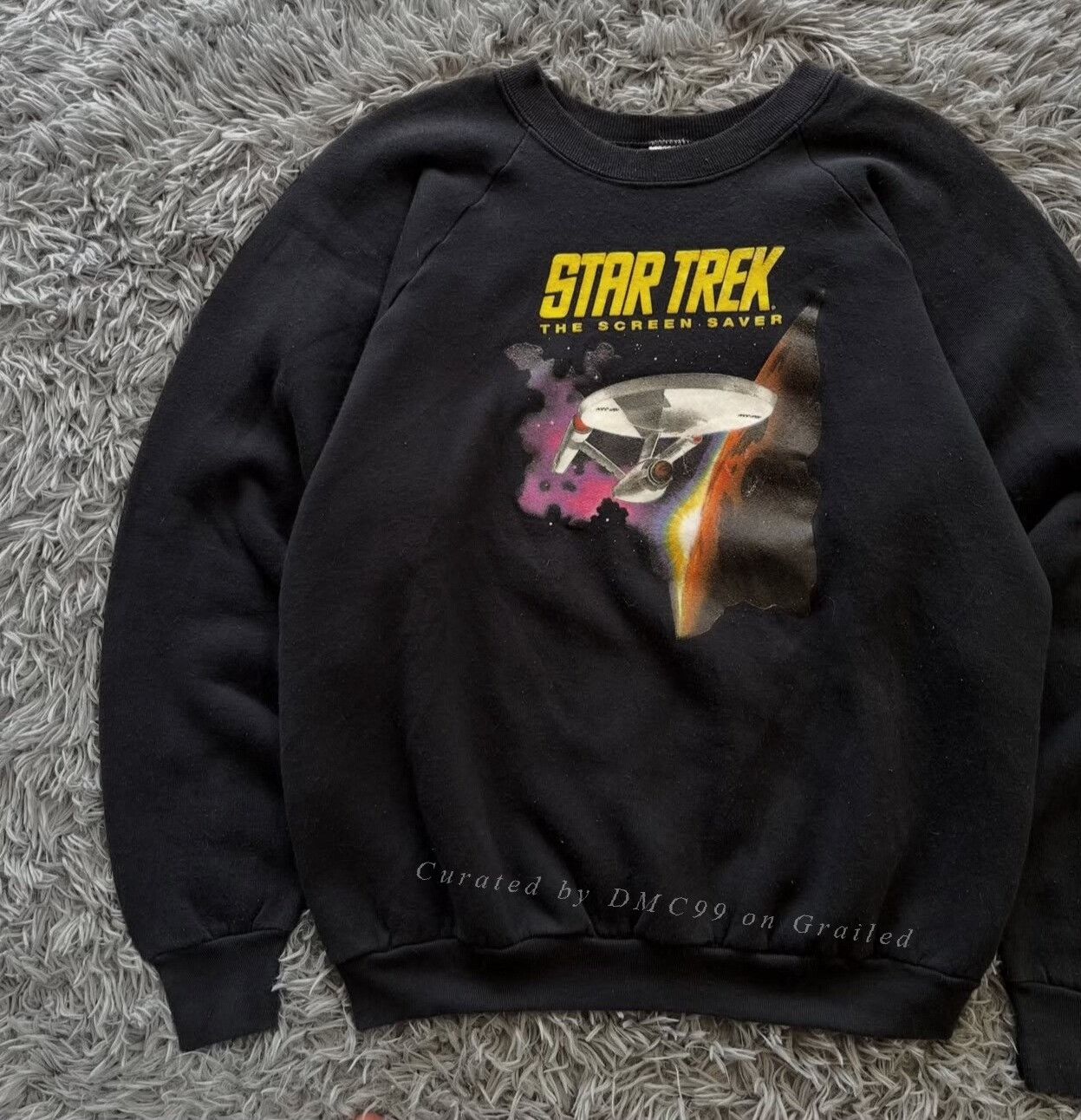 Vintage 1992 Star Trek Raglan Sweatshirt by FOTL Size US M / EU 48-50 / 2 - 4 Thumbnail