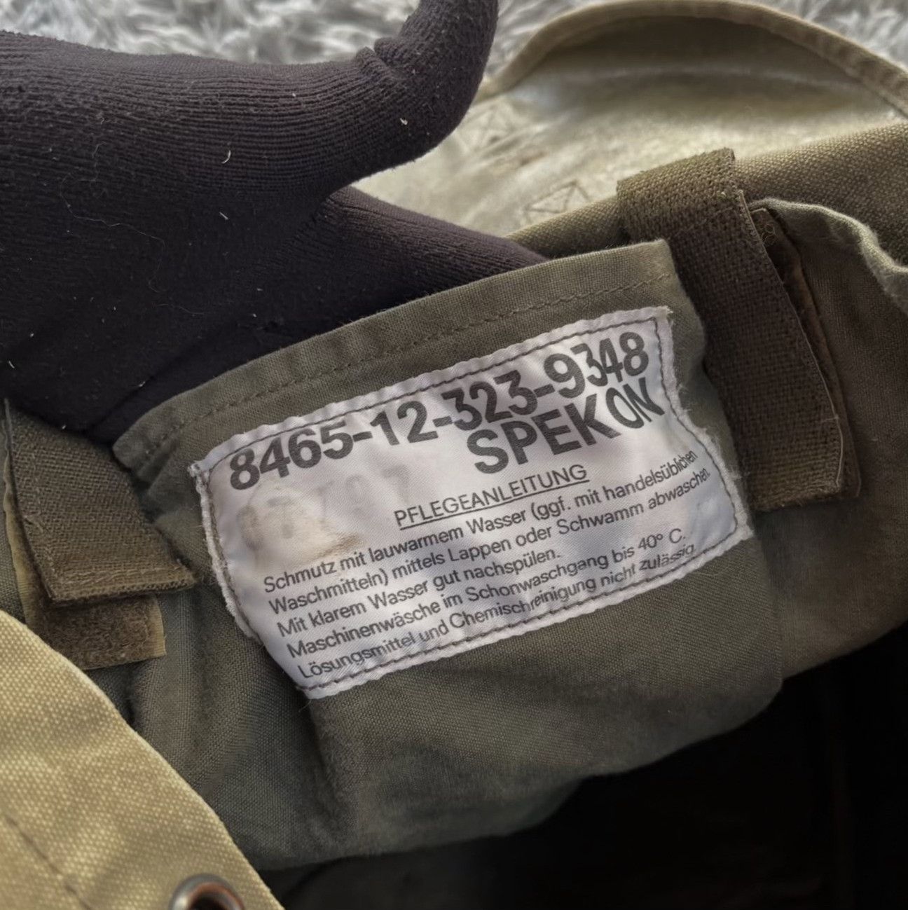 Vintage 1990s German Army 25L Canvas Rucksack Size ONE SIZE - 9 Thumbnail