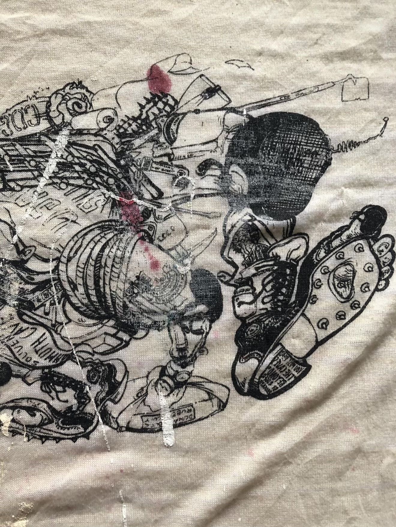 Vintage 1990s Cyberpunk Art Thrashed Vintage Tee Size US M / EU 48-50 / 2 - 5 Thumbnail