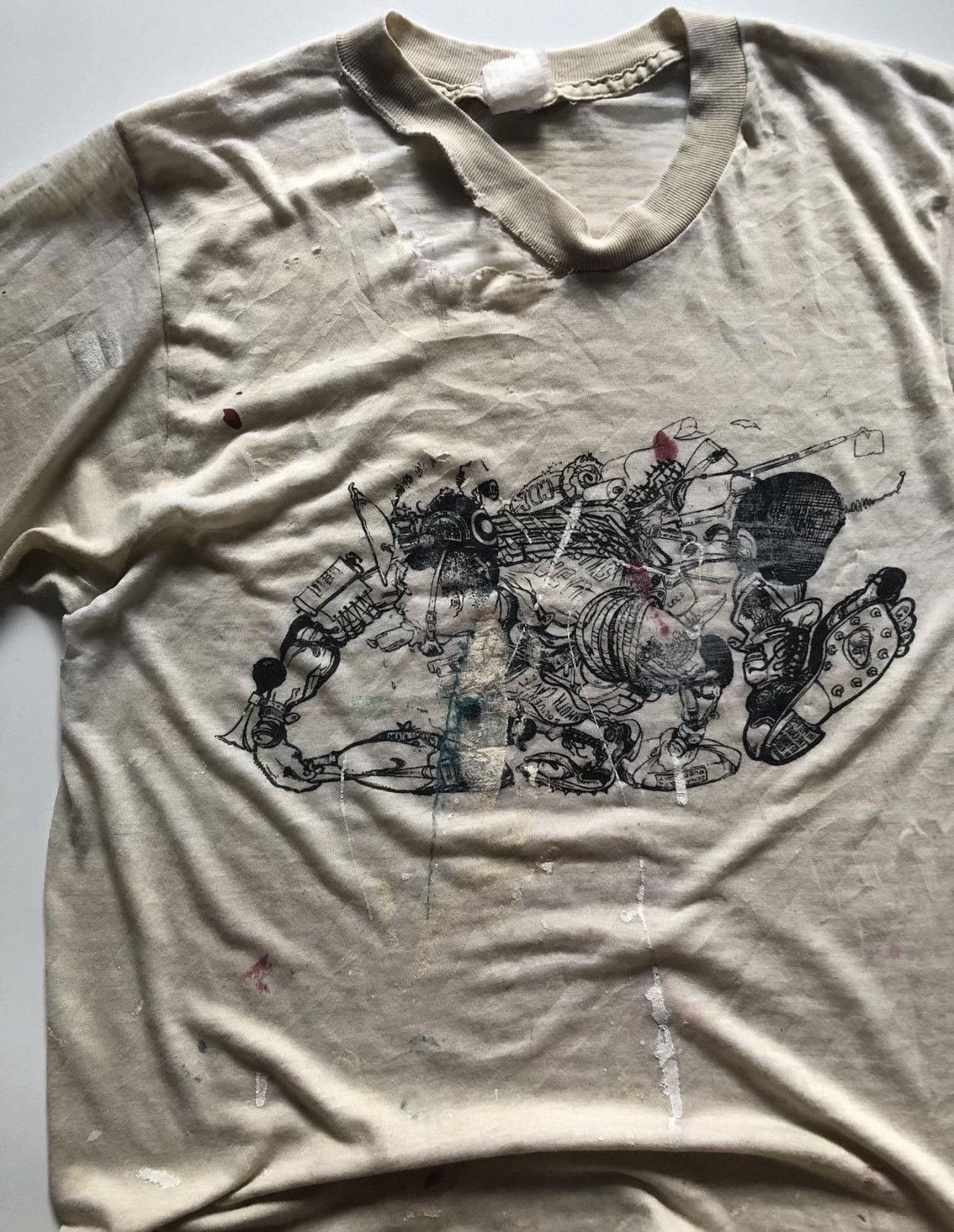 Vintage 1990s Cyberpunk Art Thrashed Vintage Tee Size US M / EU 48-50 / 2 - 3 Thumbnail