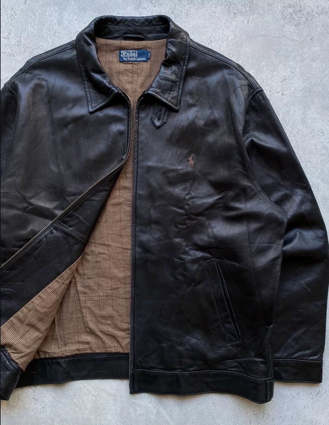 Ralph Lauren Vintage Polo Ralph Lauren 1990s Leather Jacket Size US M / EU 48-50 / 2 - 3 Thumbnail