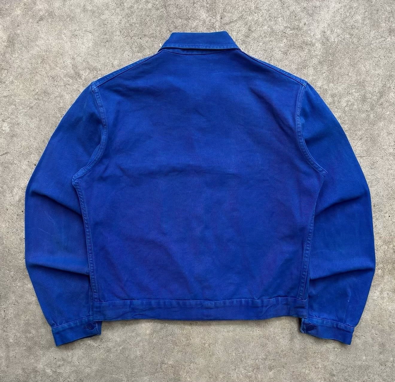 Vintage 1960s French Blue Twill Cyclist Jacket Size US M / EU 48-50 / 2 - 7 Thumbnail