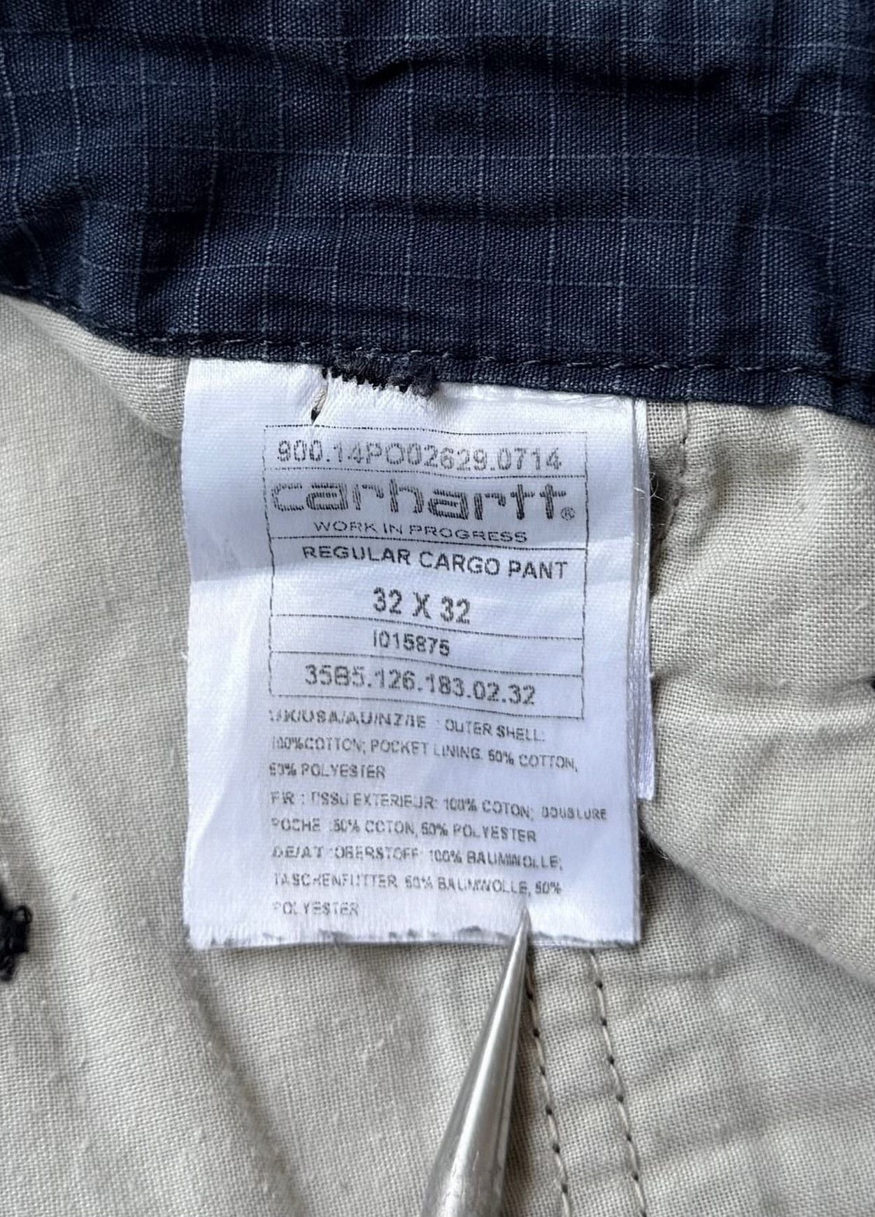 Carhartt 2014 Carhartt WIP Rip-stop Cargo Pants Size US 32 / EU 48 - 3 Thumbnail