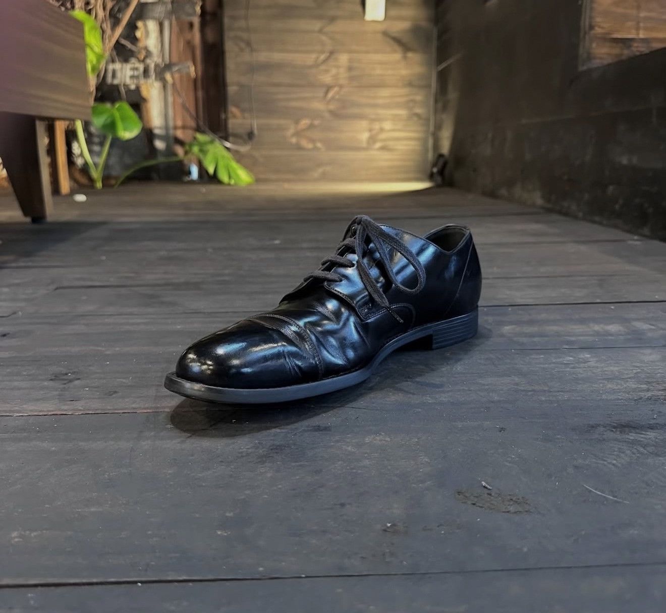 Prada Vintage Prada Men's Brushed Leather Business Shoes Size US 8 / EU 41 - 5 Thumbnail