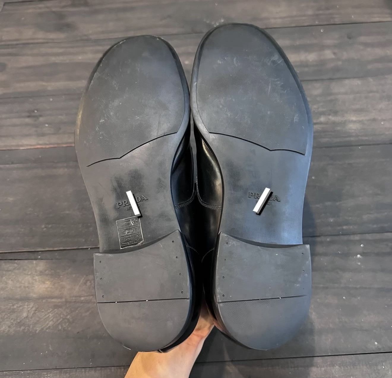 Prada Vintage Prada Men's Brushed Leather Business Shoes Size US 8 / EU 41 - 9 Thumbnail