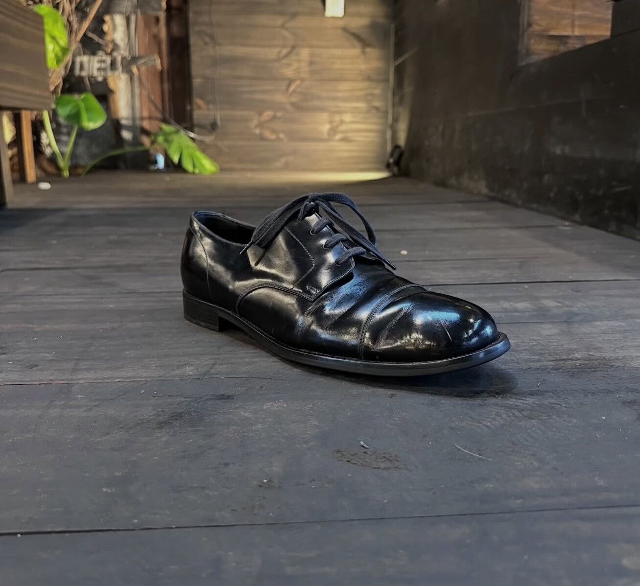 Prada Vintage Prada Men's Brushed Leather Business Shoes Size US 8 / EU 41 - 6 Thumbnail