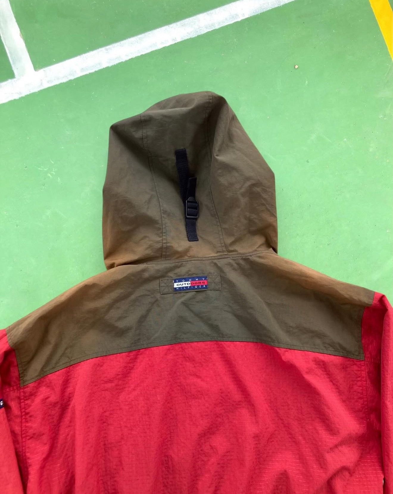 Vintage Vintage 90s Tommy Hilfiger Flag Patch Anorak Size US XL / EU 56 / 4 - 6 Thumbnail
