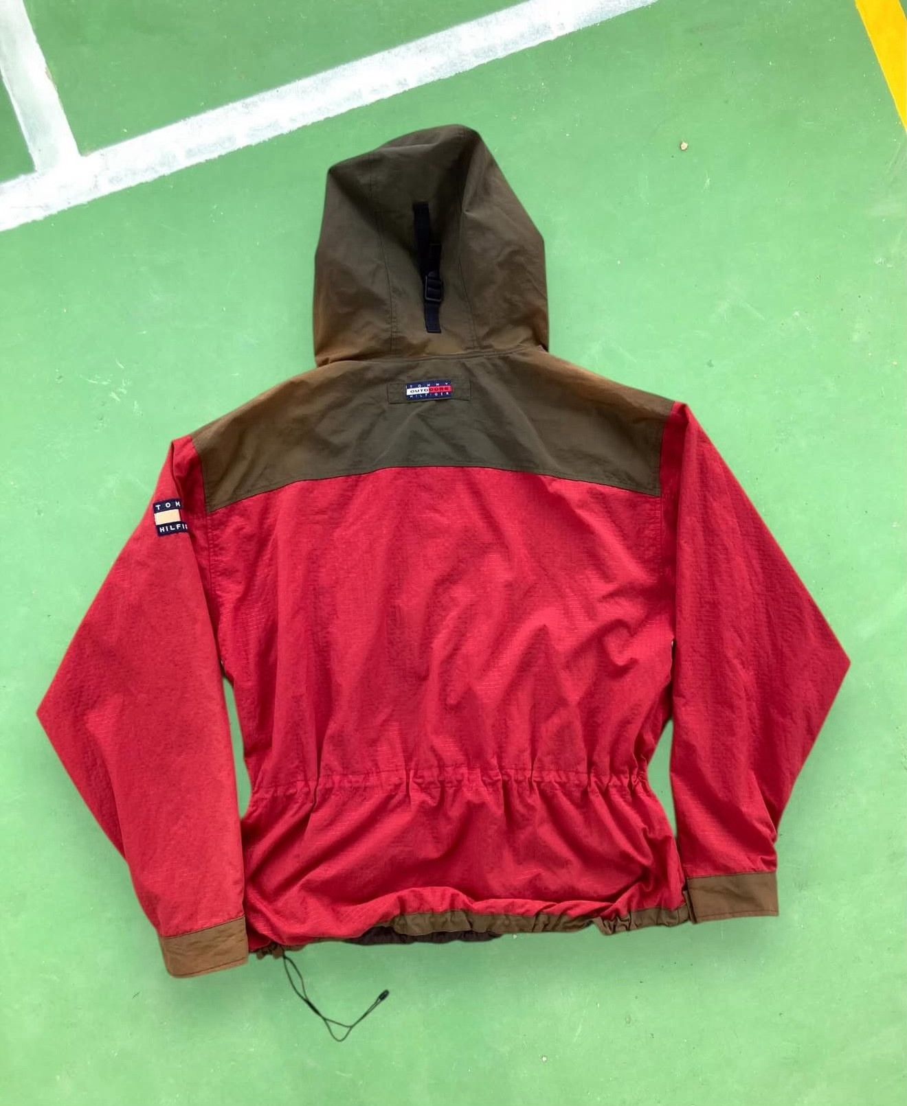 Vintage Vintage 90s Tommy Hilfiger Flag Patch Anorak Size US XL / EU 56 / 4 - 2 Thumbnail