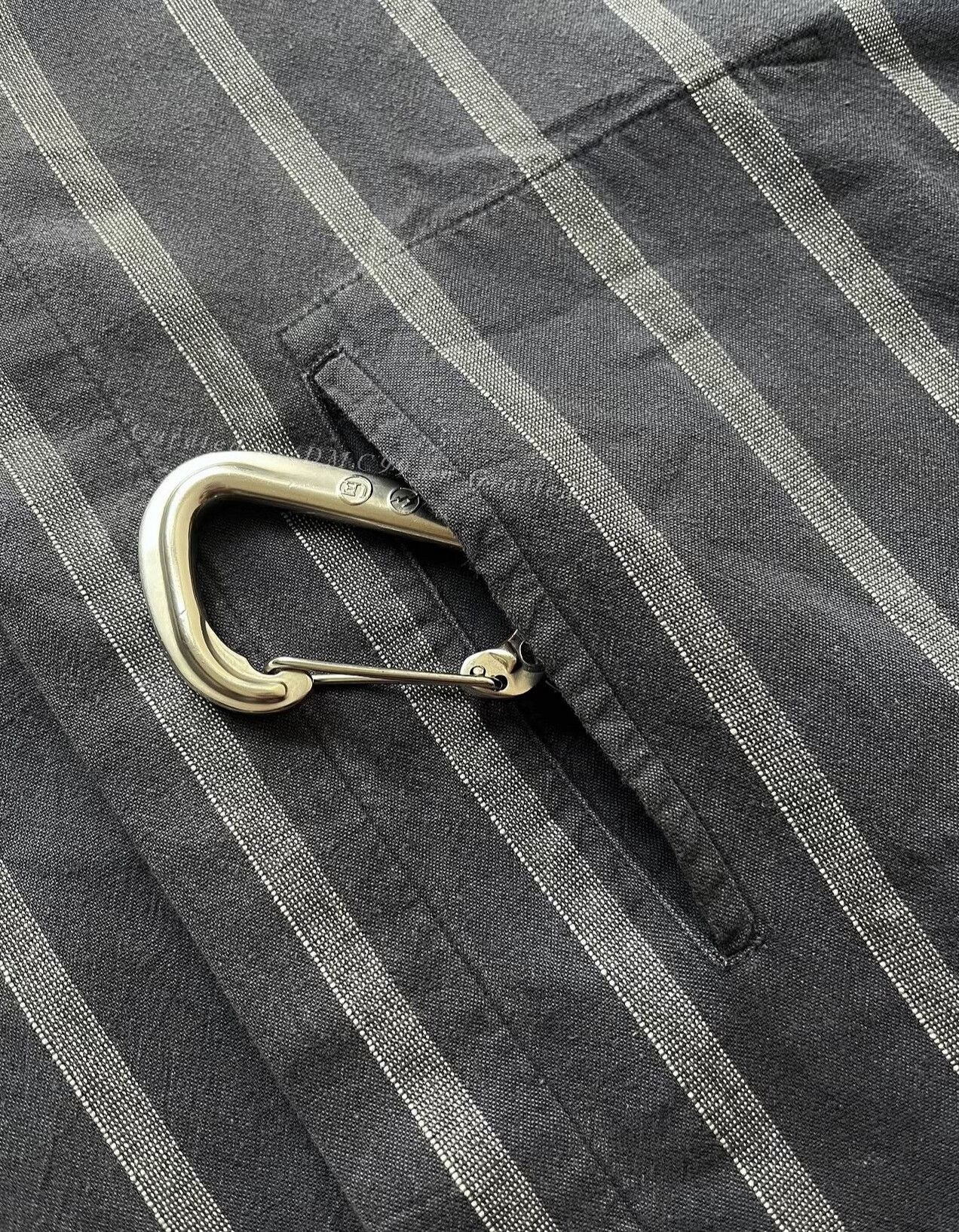 Issey Miyake Vintage Issey Miyake Striped Stand Collar Shirt Size US M / EU 48-50 / 2 - 4 Thumbnail
