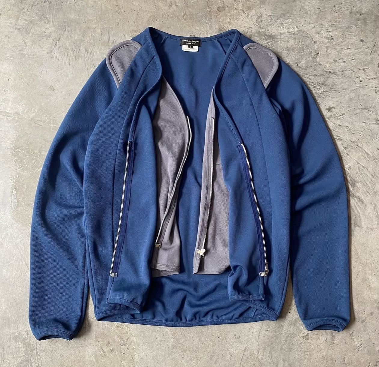 Comme des Garcons Vintage CDG A/W2010 Double Layered Zip Jacket Size US M / EU 48-50 / 2 - 4 Thumbnail