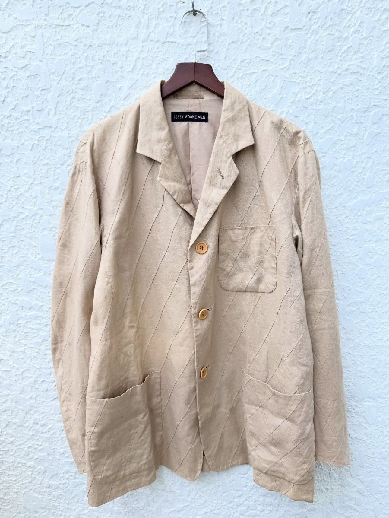 Issey Miyake Vintage Issey Miyake SS2002 Linen Blazer Size US M / EU 48-50 / 2 - 3 Thumbnail