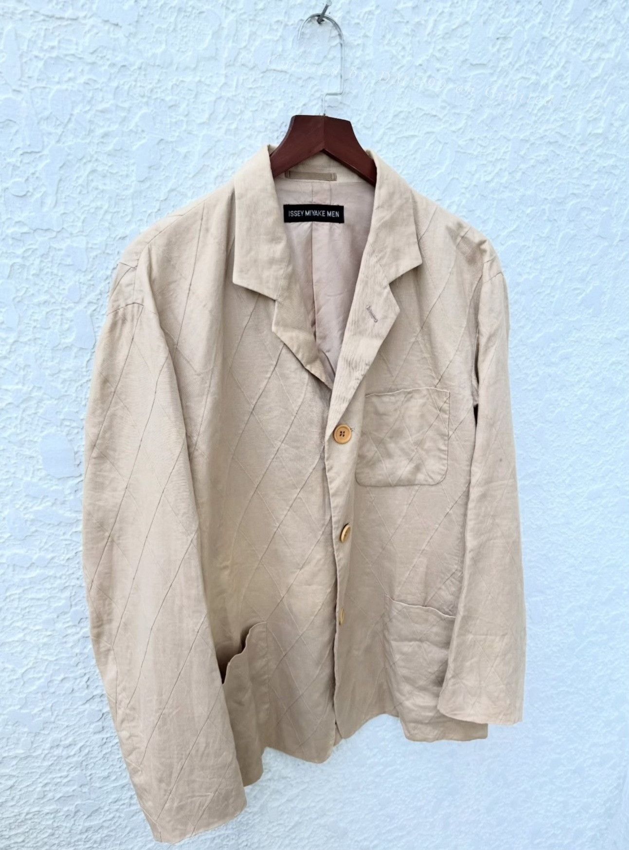 Issey Miyake Vintage Issey Miyake SS2002 Linen Blazer Size US M / EU 48-50 / 2 - 2 Thumbnail