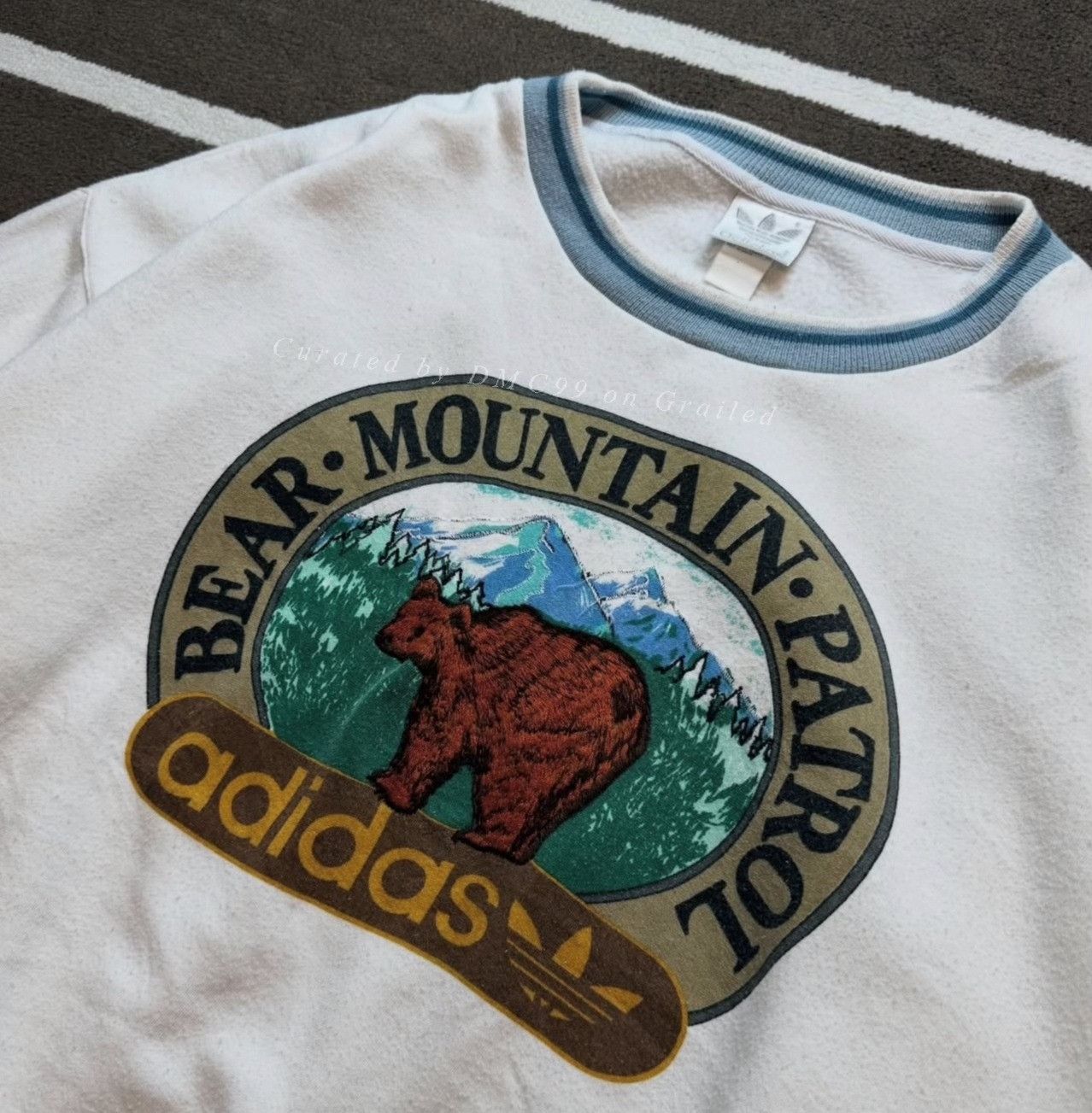 Vintage 1980s Vintage Adidas Bear Mountain Hoodie Size US M / EU 48-50 / 2 - 2 Thumbnail