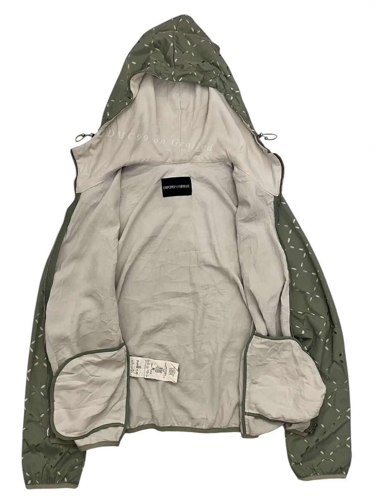 Emporio Armani Emporio Armani A/W17 Laser Cut Hooded Jacket Size US M / EU 48-50 / 2 - 4 Thumbnail