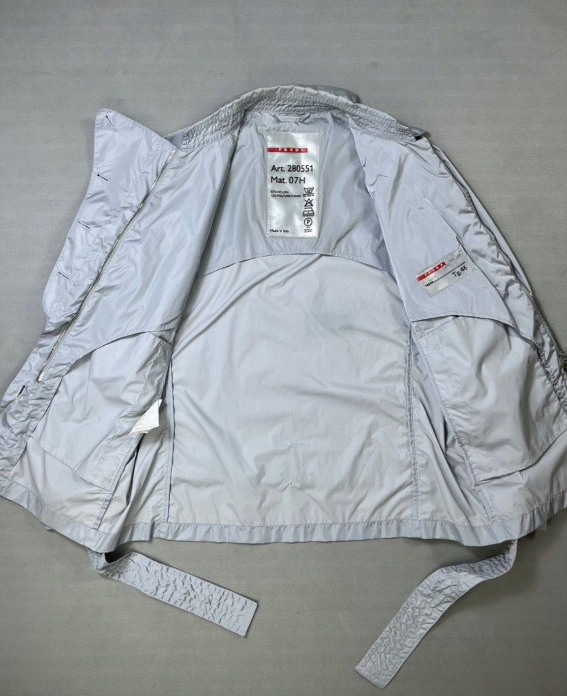 Prada Vintage Prada Linea Rossa Belted Jacket Size US M / EU 48-50 / 2 - 3 Thumbnail