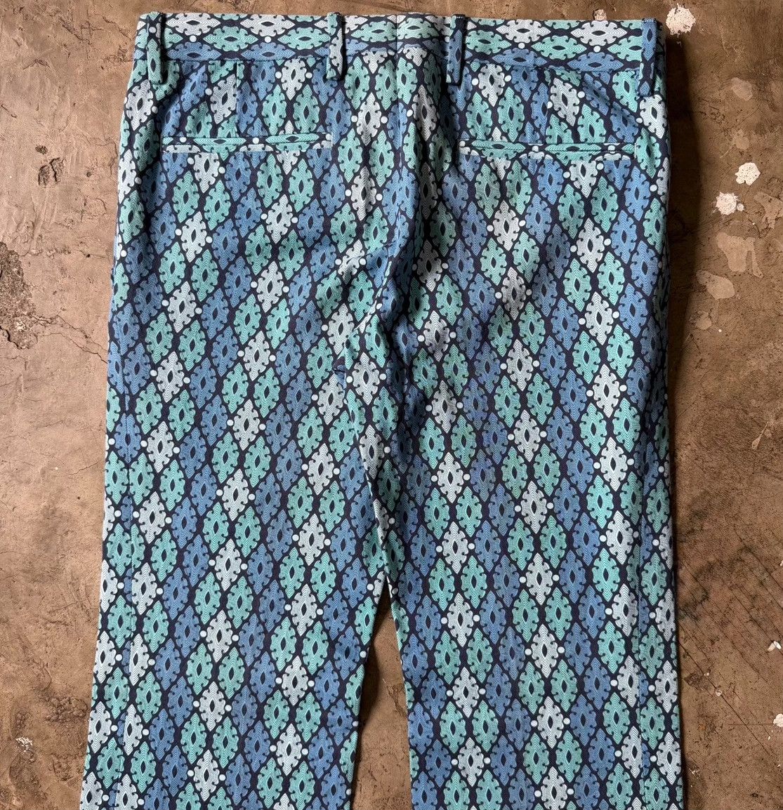 Gucci Vintage Gucci Textured Print Bootcut Pants Size 32" / US 10 / IT 46 - 4 Thumbnail