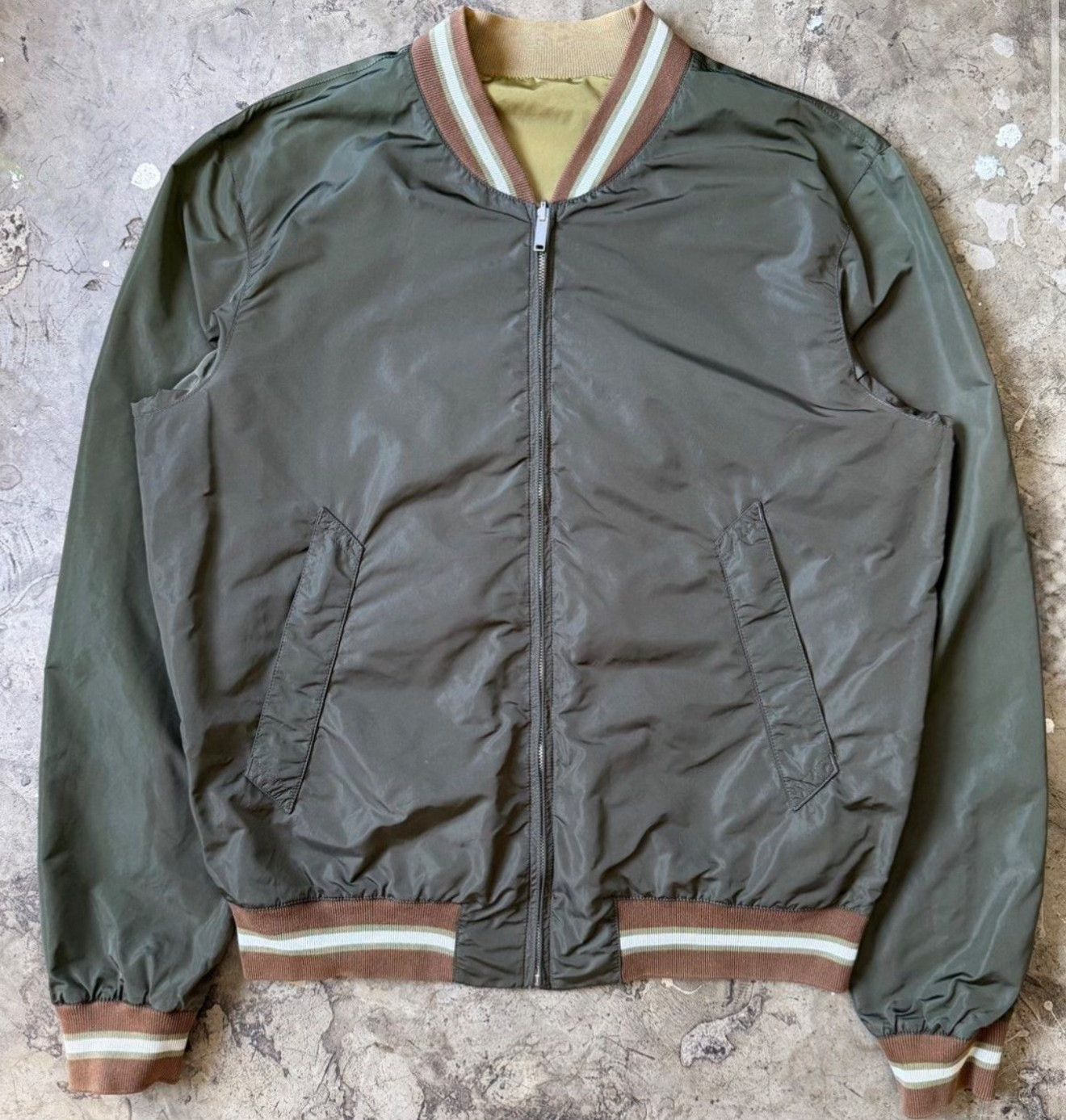 Gucci Vintage Gucci Reversible Nylon Military Jacket Size US XXL / EU 58 / 5 - 3 Thumbnail