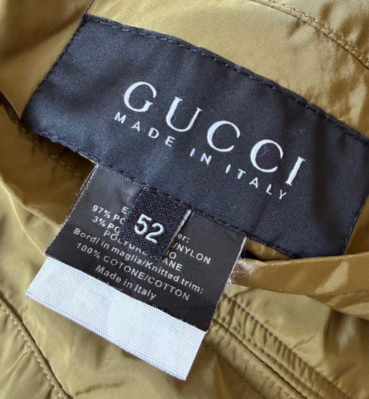 Gucci Vintage Gucci Reversible Nylon Military Jacket Size US XXL / EU 58 / 5 - 6 Thumbnail