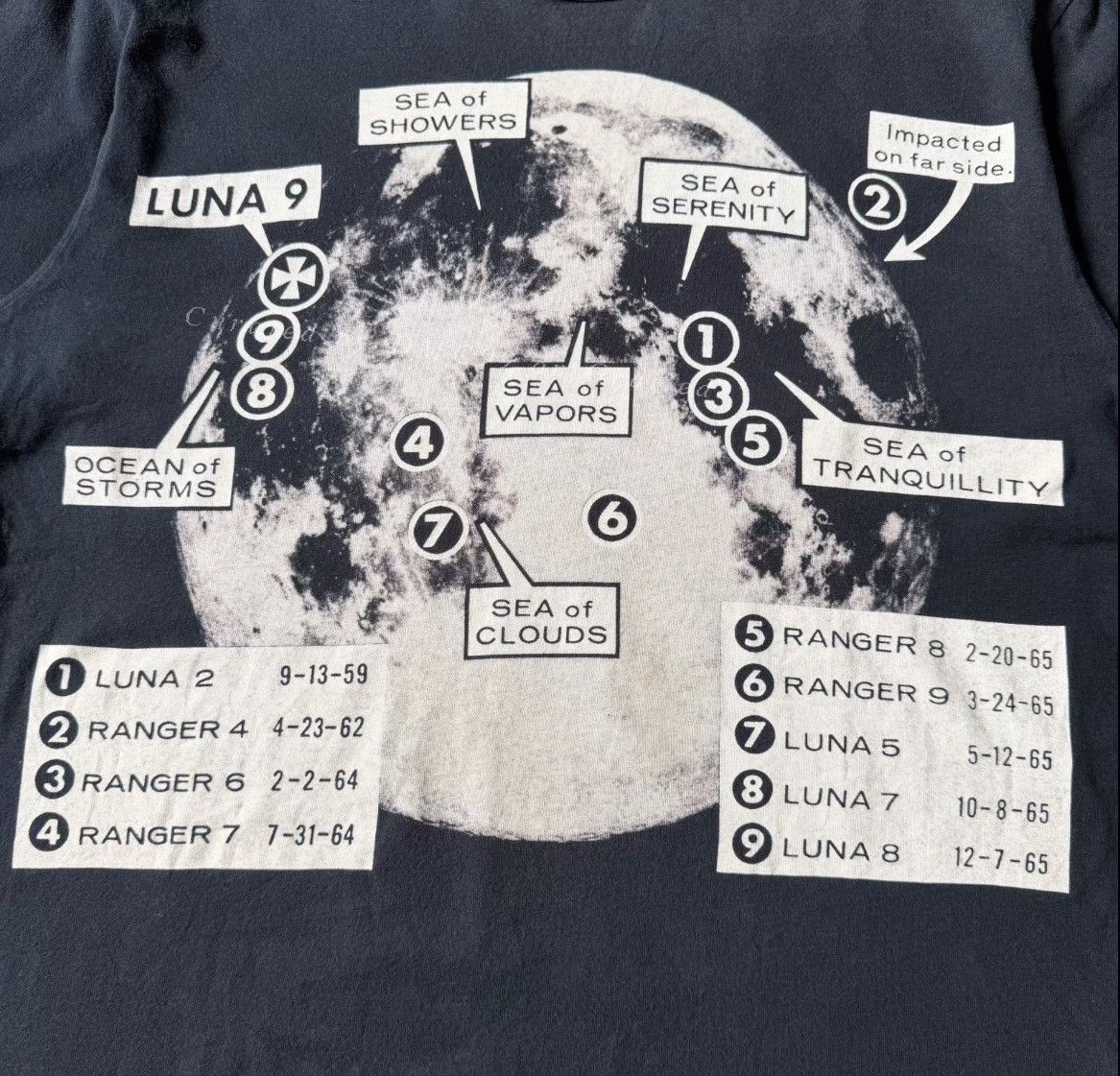 Comme des Garcons Vintage 2005 CDG Homme Luna Moon Tee Size US M / EU 48-50 / 2 - 4 Thumbnail