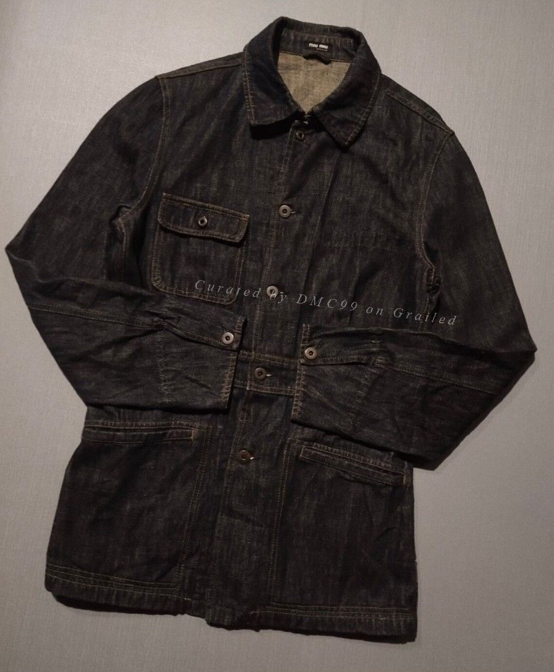 Miu Miu Miumiu 2001AW Denim Coverall Jacket Size US M / EU 48-50 / 2 - 3 Thumbnail