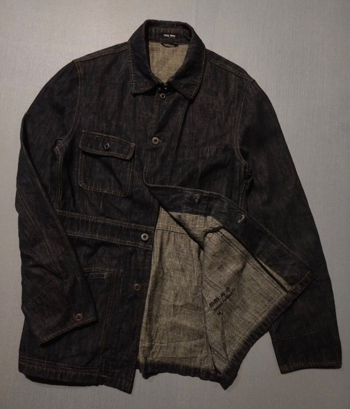 Miu Miu Miumiu 2001AW Denim Coverall Jacket Size US M / EU 48-50 / 2 - 4 Thumbnail
