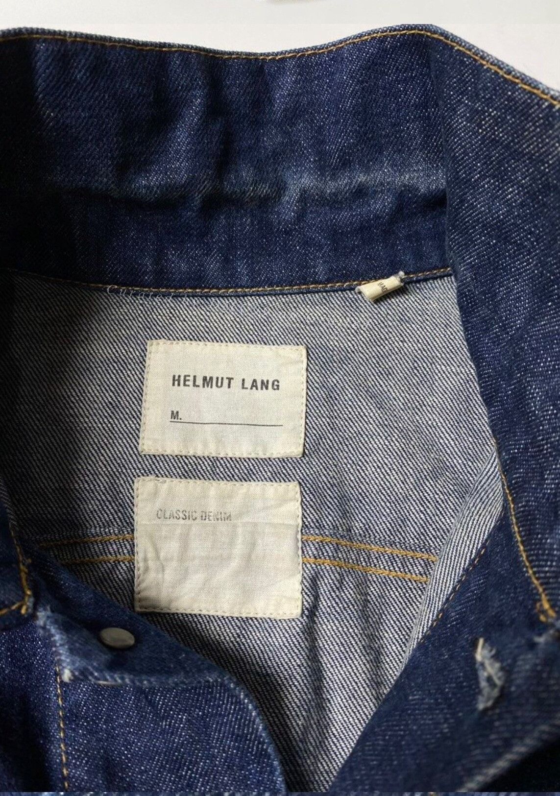 Helmut Lang 1990s Helmut Lang Classic Denim Jacket Size US M / EU 48-50 / 2 - 5 Thumbnail