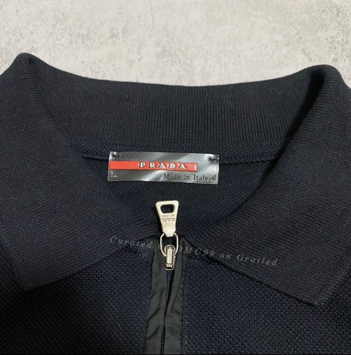 Prada Vintage Prada Linea Rossa QZIP Polo Shirt Size US M / EU 48-50 / 2 - 6 Thumbnail